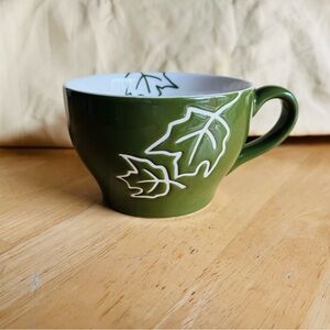 Starbucks Green Leaf Design Mug